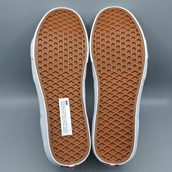 New* Vans Sk8 Hi Top Neon Green Flame Black Suede and True White Men's Size 11 - Picture 8 of 10